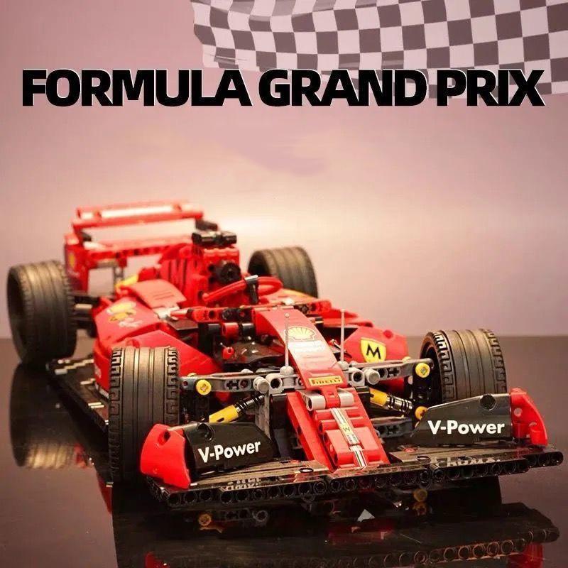 High-Tech 1380Pcs Formula F1 50cm Supercar Model Building Block Gift For Kids For Adult