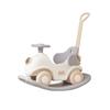 Gorocking Rocking Horse, 4-in-1 Toy for Children Ages 1-5, with Kick-and-Play Wheels and Push Handle (Light Brown)