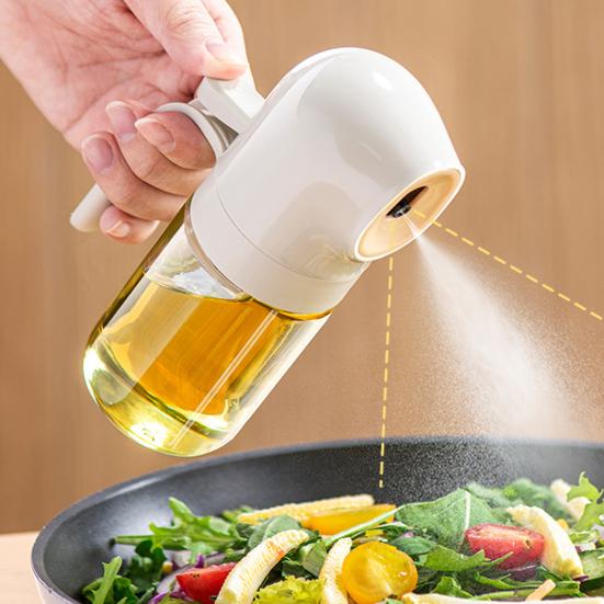 Распылитель оливкового масла 180 мл/250 мл, пищевой герметичный кухонный стеклянный распылитель масла, многоразовый дозатор масла для здорового приготовления пищи
