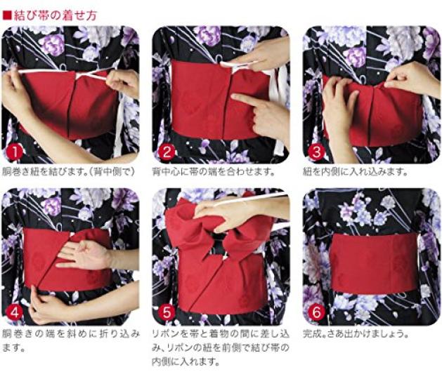 Obi 7 Years Old Tie Obi Fine Pattern Pattern Running Water Cherry Blossom 21 753 Made Obi Obi One Touch Obi Kids 7 Years Old Black Shichi-Go-San