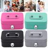 Metal Coin Bank with Key Lock Money Box 4.53x3.78x2.28inch Money Organizer Small Storage Box for Adults and Kids