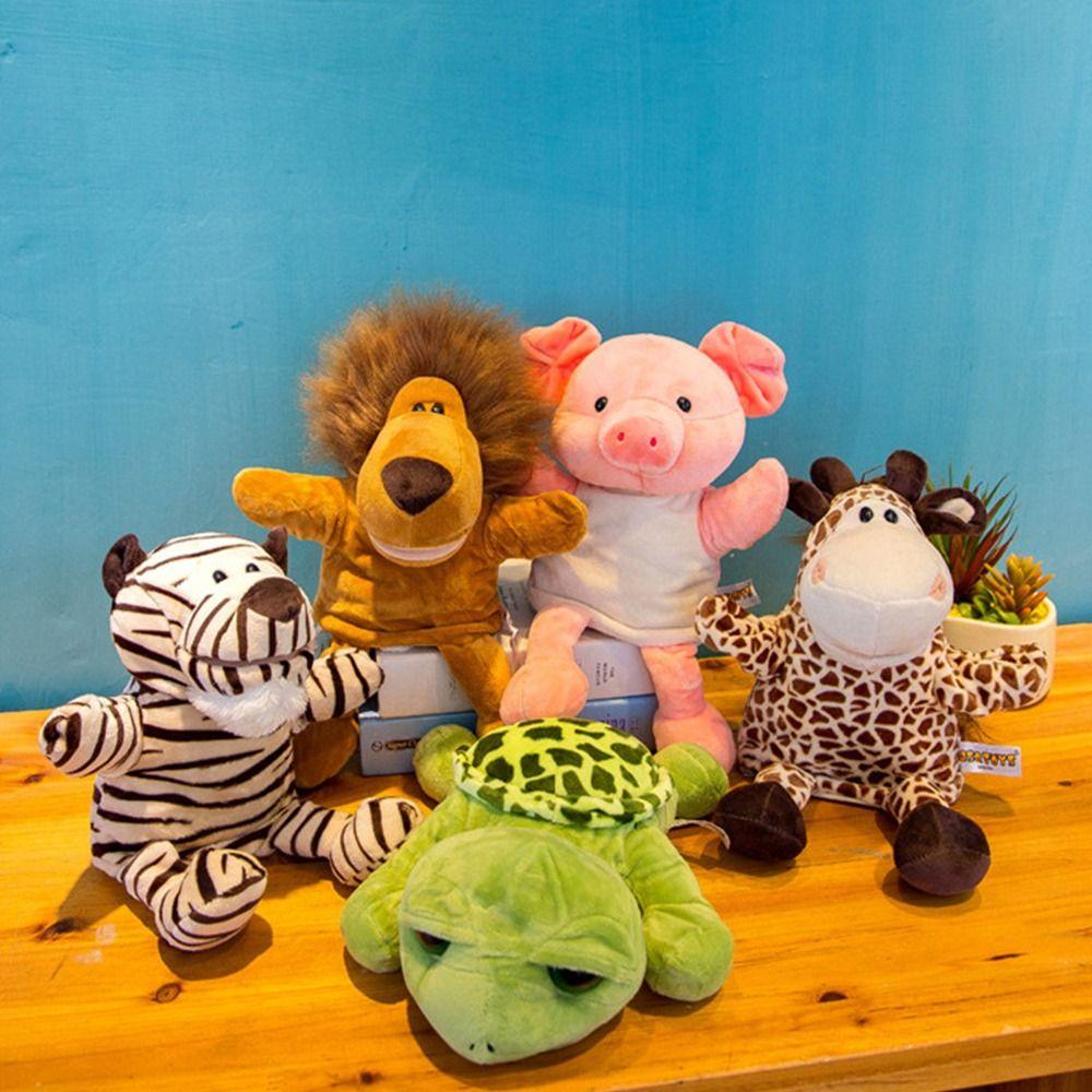 Плюшевые игрушки Мягкие игрушки Родитель-ребенок Панда Детский сад Реквизит для рассказов Детские куклы Плюшевая кукла на руку Животная кукла на руку