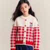 Girls' cardigan red sweater girls' autumn and winter new item West Highland puppy children's medium thick knitted sweater jacket