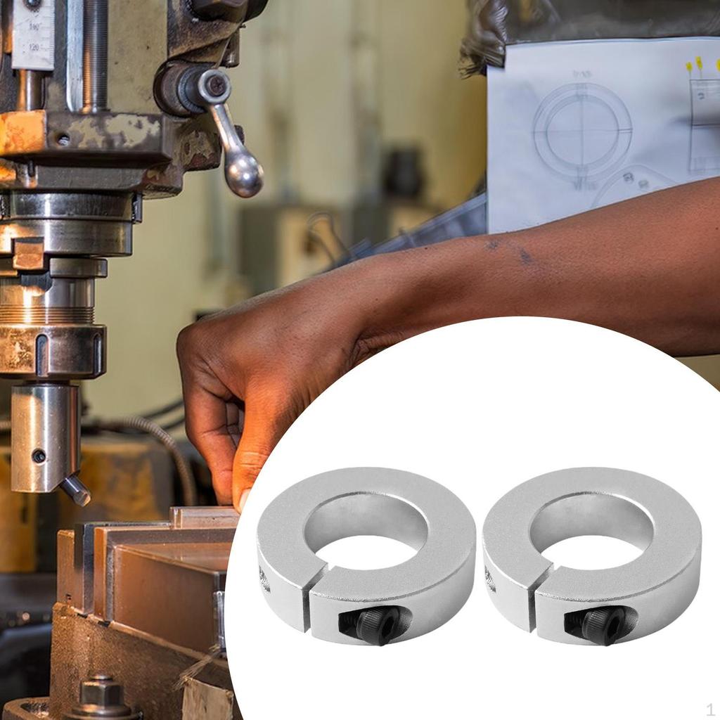 2 Pieces Optical Axis Collars Clamp On Collar Automotive Shaft Split Fixed Rings