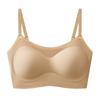 Summer Light and Seamless Invisible Special Skin Foundation Underwear Women's Big Breasts Show Small Breasts Gather Comfortable Vest Bra