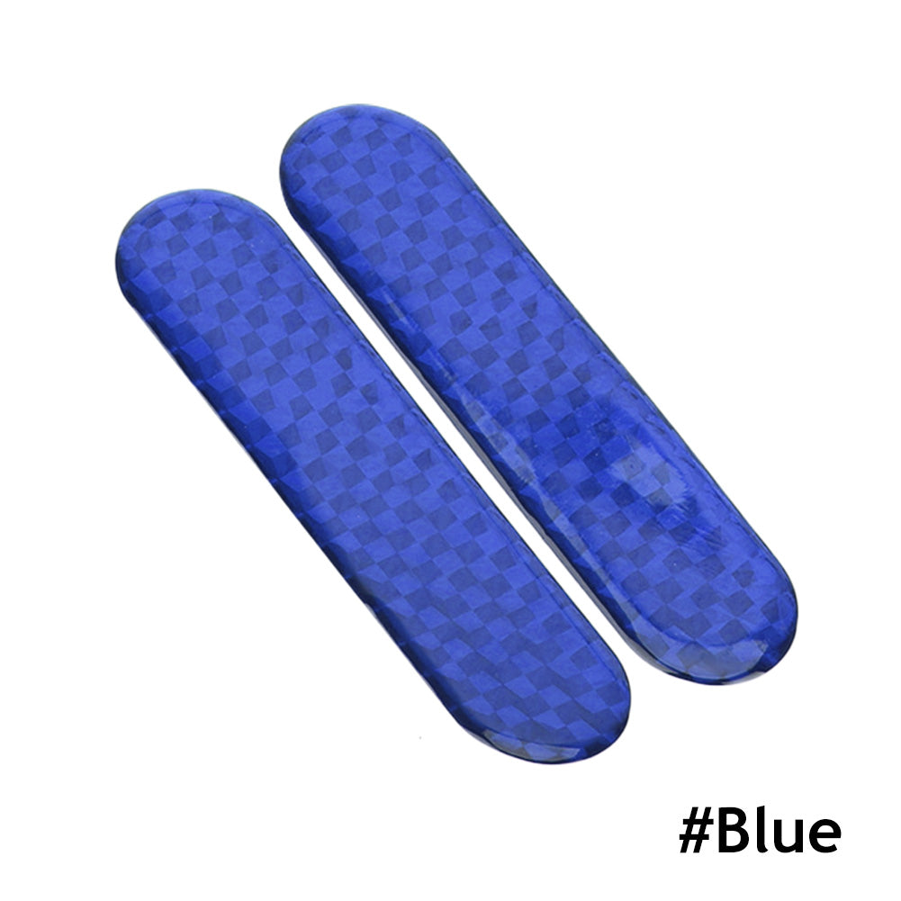 2 шт., светоотражающая наклейка на дверь автомобиля, наклейка, предупреждающая светоотражающая лента, полоски, 3 цвета, знак безопасности, авто отражатель