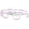 Solid Wood Bed without Mattress White 140 x 190 cm Pine Wood
