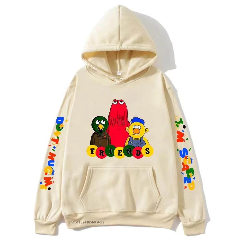 Meme-dont Hug Me Im Scared Hoodies Cartoon Graphic Sweatshirts for Women Men's Unisex Sudaderas Clothing