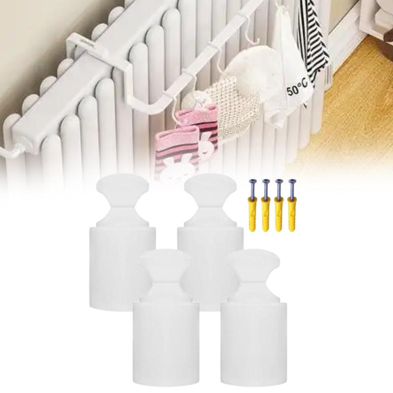 Универсальные крючки-кронштейны для радиатора в ванной с винтами для аксессуаров для крепления маленькой корзины
