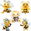 T316# Cute Bee Sticker On The Car Vinyl Decal Waterproof Decoration Car Stickers
