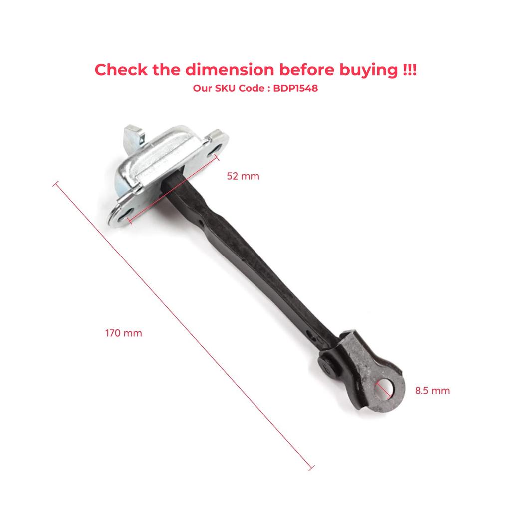 EDP1548 Rear Door Stop Check Assy Limiter Strap for Toyota Corolla E21 E210 2019-On 4/5 Door 68630-02340