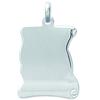 [H6248] - Silver 'Parchment' Silver Pendant - 19x18 Mm