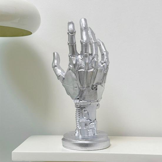 Gaming Controller Holder Stand Basketball Stand Cyberpunk Silverhand Mechanical Hand Desktop Gamepad Headphone Hanger Desktop Decoration Model