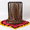 Spring/Summer New Women'S Silk Scarf 90 * 90cm Simulated Silk Twill Square Scarf Fashion Printed Large Square Scarf Professional Scarf