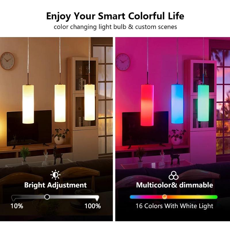 220V E27 Светодиодные лампы LED 3W 5W 10W 15W ИК Пульт управления Изменяемая Цветная RGB Светодиодная лампа Лампа-прожектор Рождественские Хэллоуин атмосферные огни