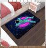 Коврик с космической тематикой, с ярким планетарным дизайном Млечного Пути, мягкий напольный коврик, подходящий для украшения гостиной, спальни, офиса