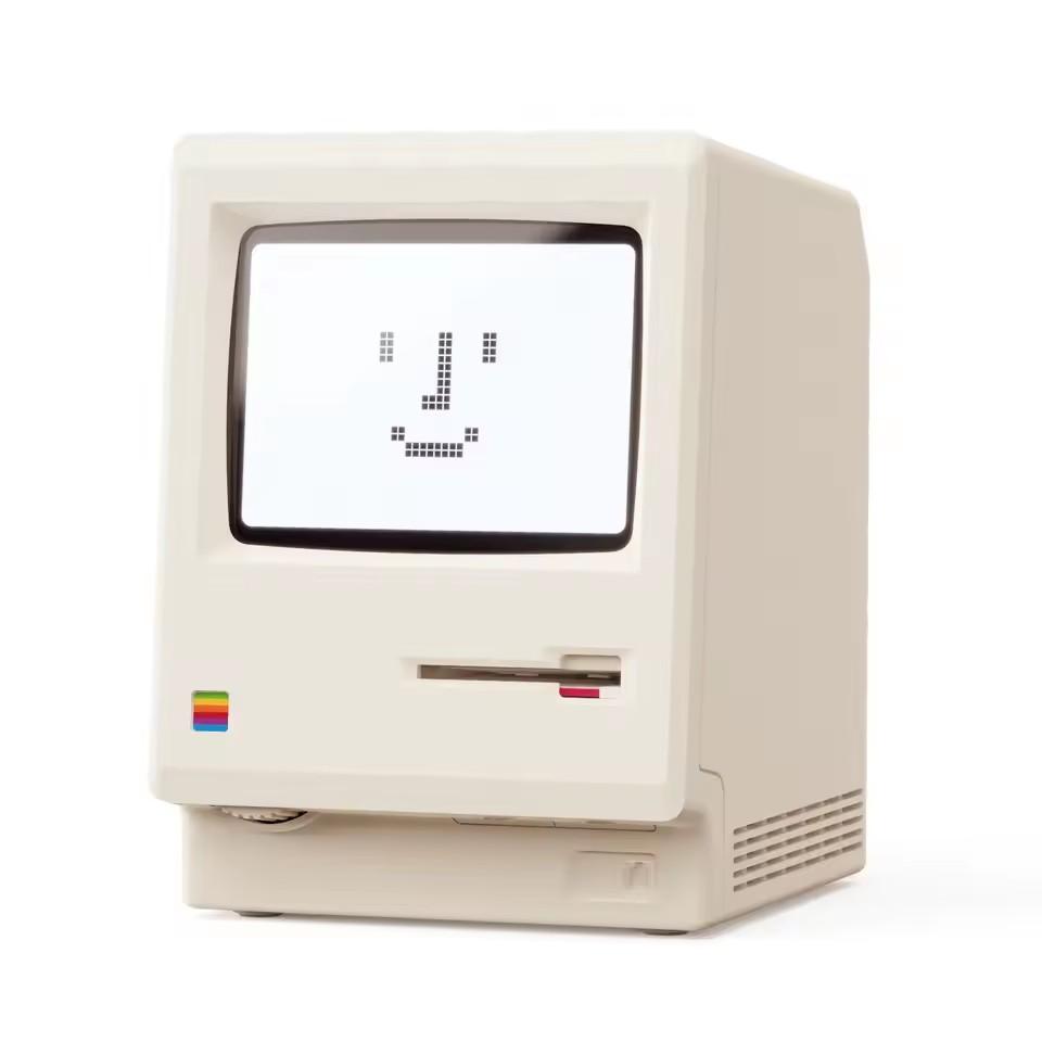 Ретро Maclock Macintosh Будильник Классическое Настольное Украшение с Дизайном Цифровых Часов