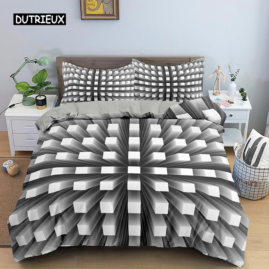 3D Duvet Cover Set Psychedelic Digital Printing Twin Bedding Set Microfiber Quilt Cover Single Queen King Size Comforter Cover