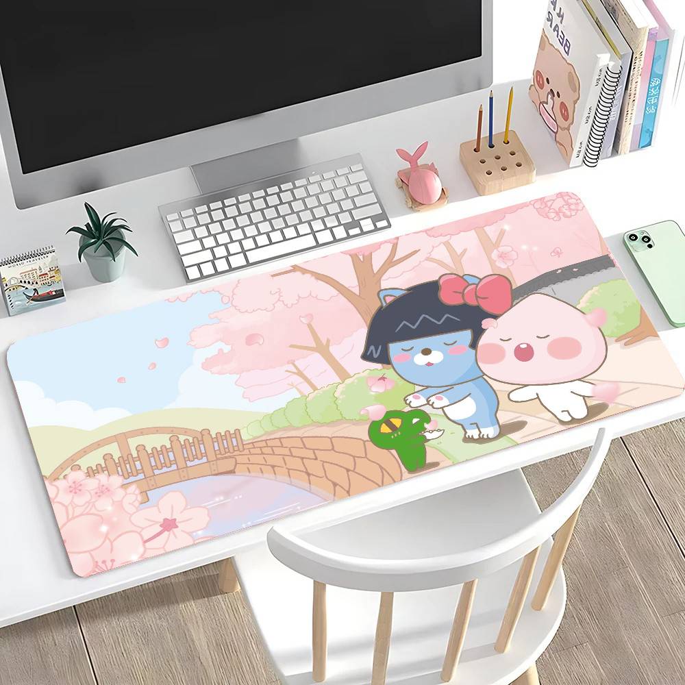 Korea Cartoon K-KAKAO CUTE FRIENDS Mousepad Mouse Mat Desk Mat With Pad Gaming Accessories Prime Gaming XXL Keyboard Pad Paddi