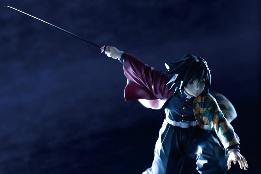 ARTFX J Demon Kimetsu no Yaiba Giyu Tomioka Scale Полная фигурка, окрашенная в ПВХ, PP842 Slayer 1/8