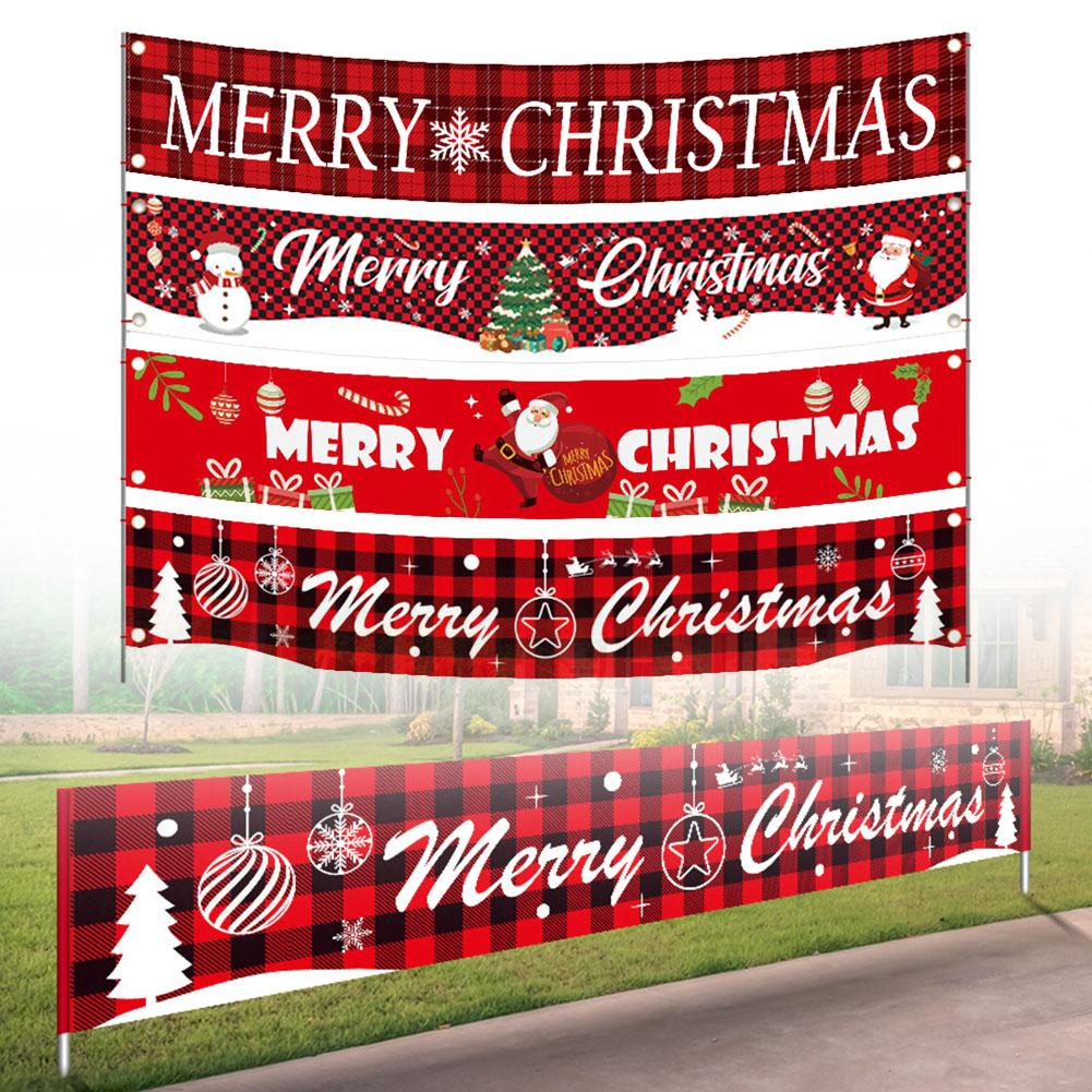 300x47см Рождественский баннер Баннер Знак Баннеры висят