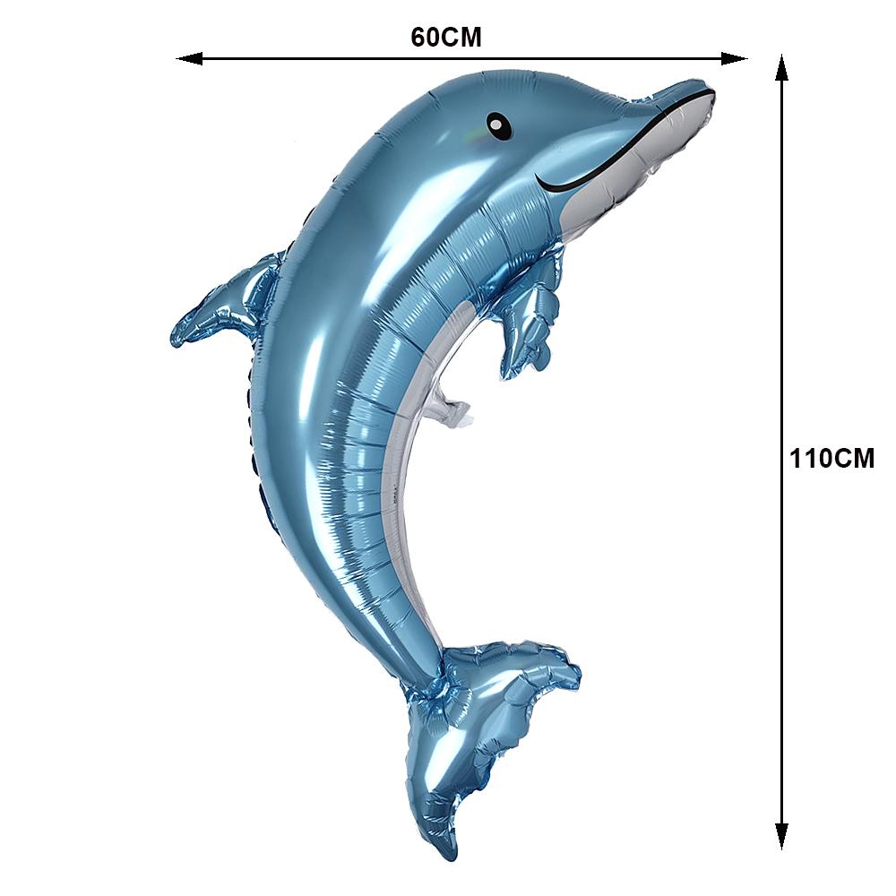 Ocean Animal Party Balloon Decor 5th Child's Birthday Shark Seahorse Crab Turtle Octopus Balloons Kids Gifts Baby Shower Decors