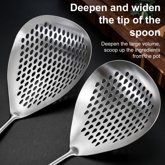 Шумовка из нержавеющей стали и зажим для пасты, шумовка, дуршлаг, многоцелевой кухонный инструмент для сервировки, процеживания