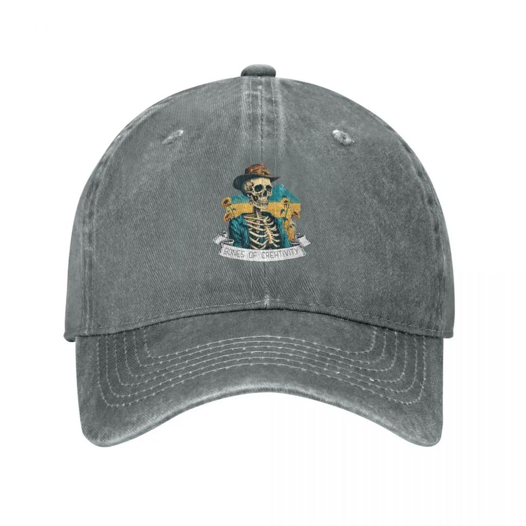 Skeleton Tribute to the Master Artist Baseball Cap sun caps designer cap tea Hat Funny hats Golf Unisex Womens