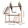 Попугаи Птица Деревянная игровая площадка, клетка для птиц Игровой зал Лестница для манежа для попугаев, упражнения