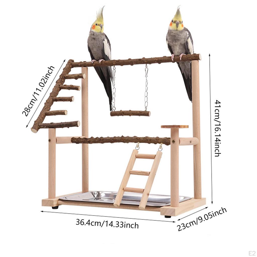 Попугаи Птица Деревянная игровая площадка, клетка для птиц Игровой зал Лестница для манежа для попугаев, упражнения