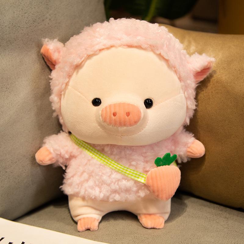 2838Cm Lovely Pig Plush Toy Creative Cosplay Rabbitbear Doll Soft Stuffed Animals Toy For Children Baby Kawaii Birthday Gift