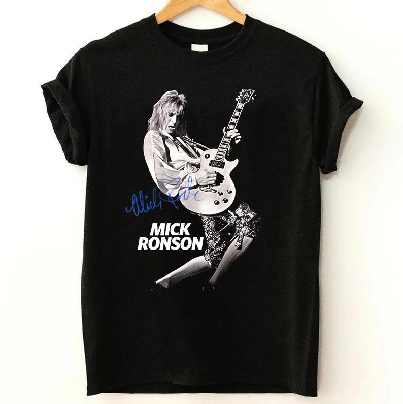 Mick Ronson Play Guitar Signature Tee Unisex T-Shirt All Size SB0946