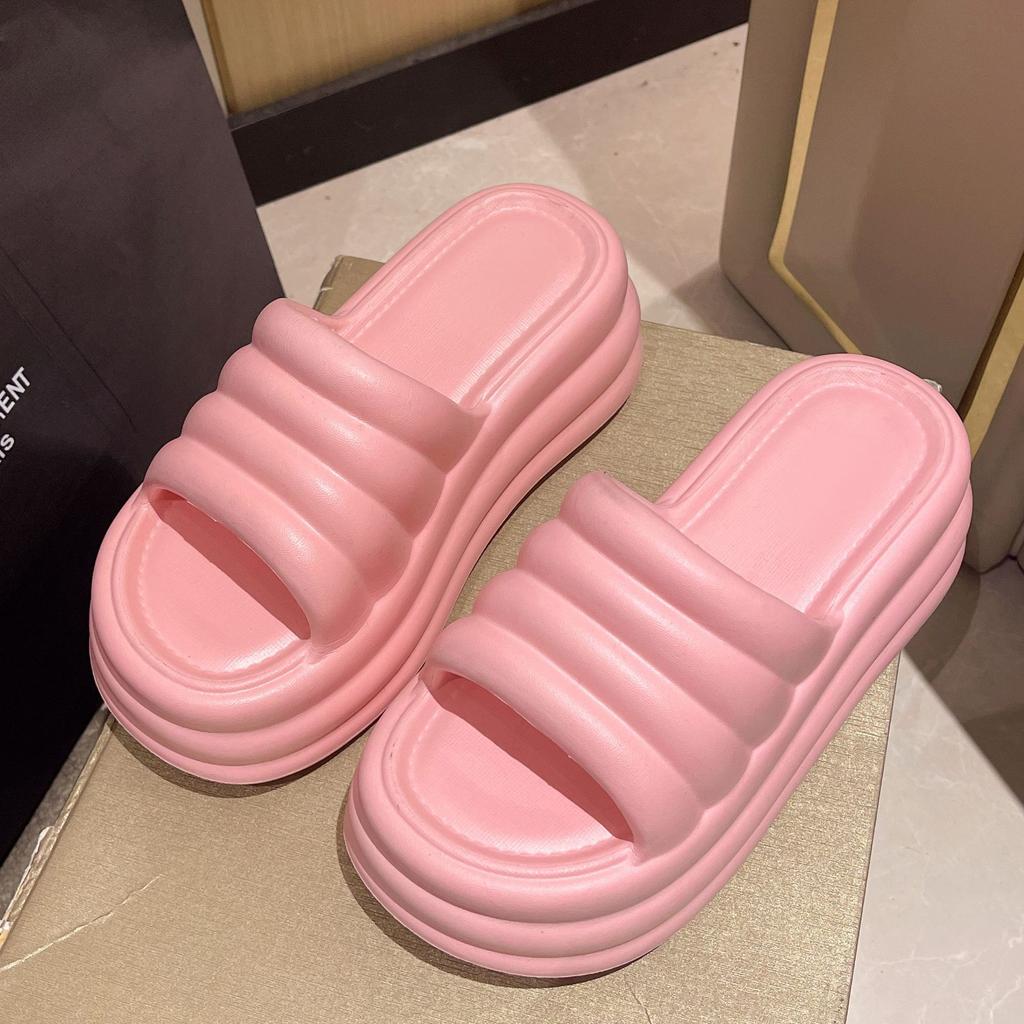 Fashion Summer Women Slippers Chunky Platform Comfort Beach Shoes Slides Ladies Soft Sole Non-Slip Sandals Wear-resisting Shoe 2025