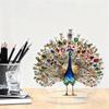 1 шт. 2D плоская акриловая фигурка Роскошное хрустальное украшение павлин Настольное украшение для спальни гостиной офиса