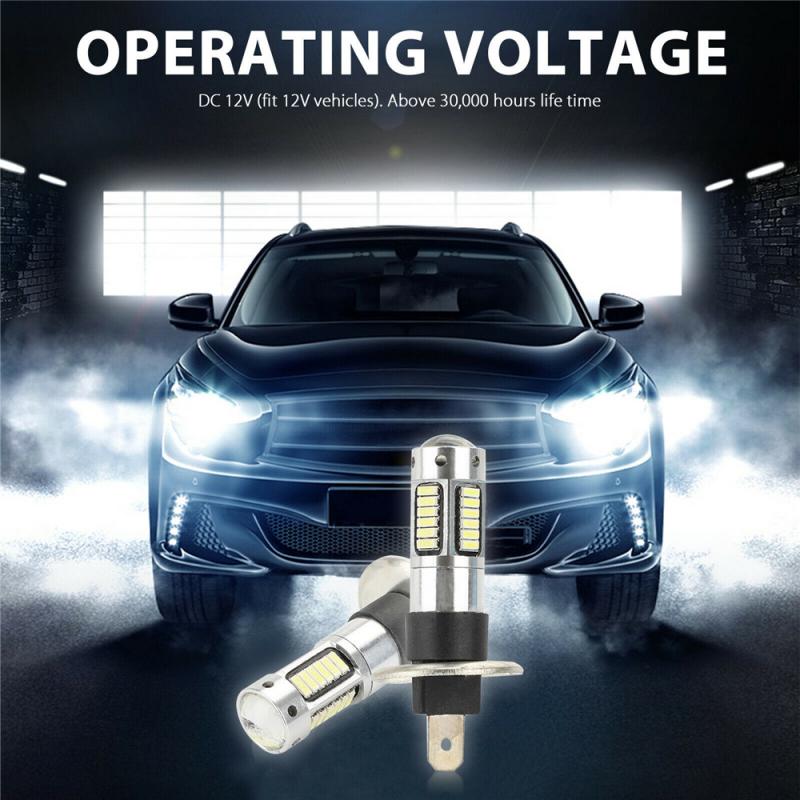 Car H1 LED Headlight Bulb 10W 12V Projector Fog Light Bulbs Kit Super Bright DRL 6000K 600LM Car Accessories
