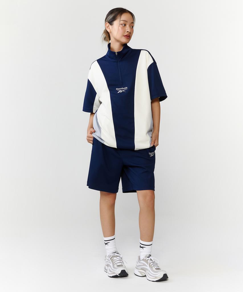 Reebok Анорак с коротким рукавом Vector Block - Темно-синий