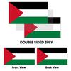 Palestine Flag Bright Color Hanging Banner Durable Palestinian National Flag for Home Garden Decoration