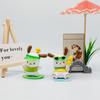 Pochacco Sunglasses Swimming Ring Ice Cream Cartoon Model Set Figurine Ornament