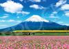 Epoch 500 Piece Jigsaw Puzzle Japanese Scenery Doctor Yellow and Mt. Fuji - Shizuoka (38 X 53cm) 06-401s with Glue and Spatula with Score Ticket EPOCH