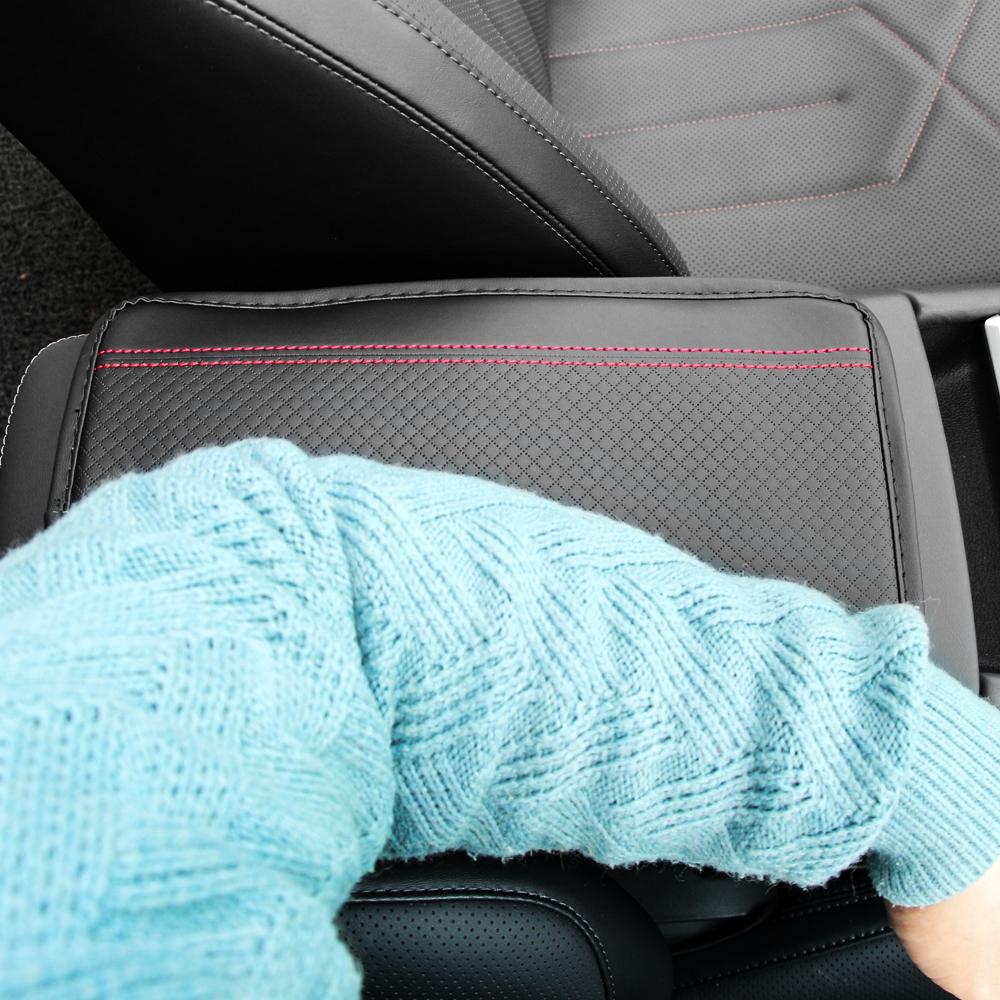 Кожаный подлокотник, накладка на коробку для Volkswagen VW Passat Tiguan T-Roc Golf Jetta Sharan Scirocco EOS T-Cross