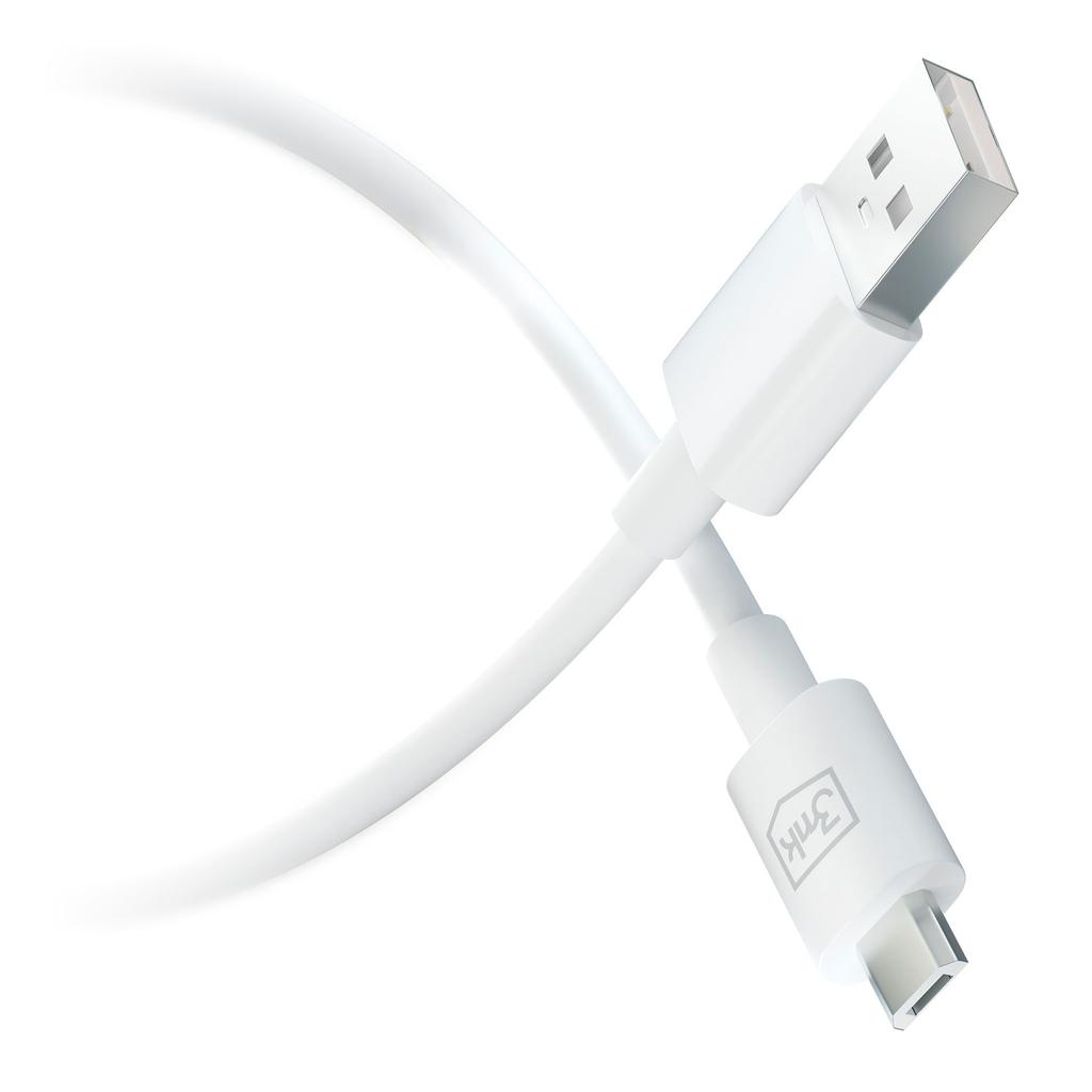 Accessories - 3Mk Hyper Cable A To Micro 1.2M 5V 2,4A White