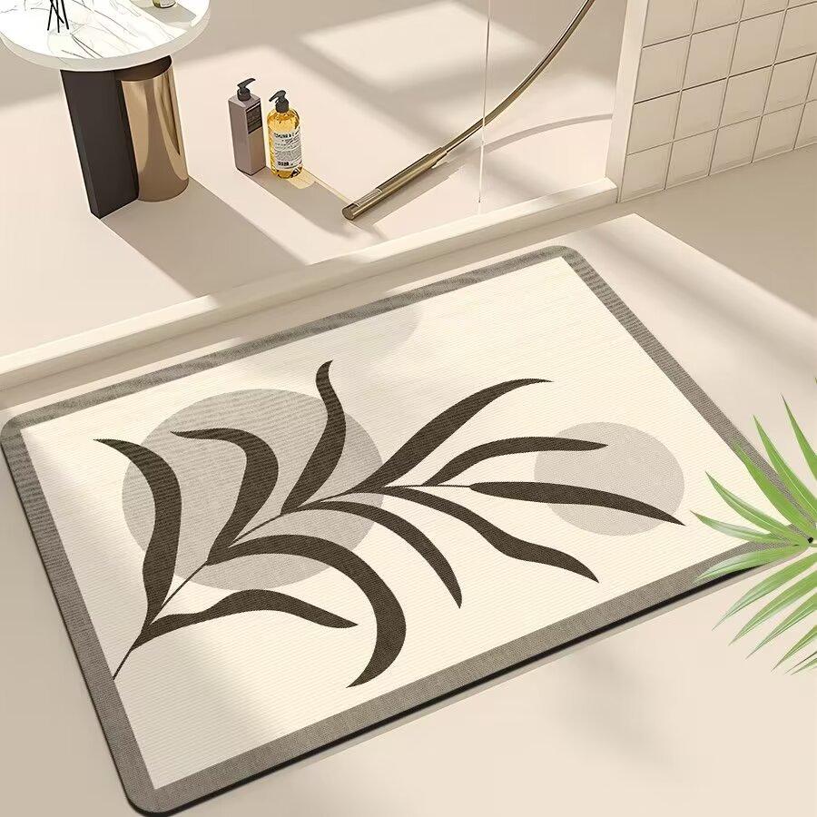 Коврик для ванной комнаты, туалет, нескользящий коврик для унитаза, диатомитовый коврик для двери в ванную, впитывающий, быстросохнущий, мягкий коврик для ног