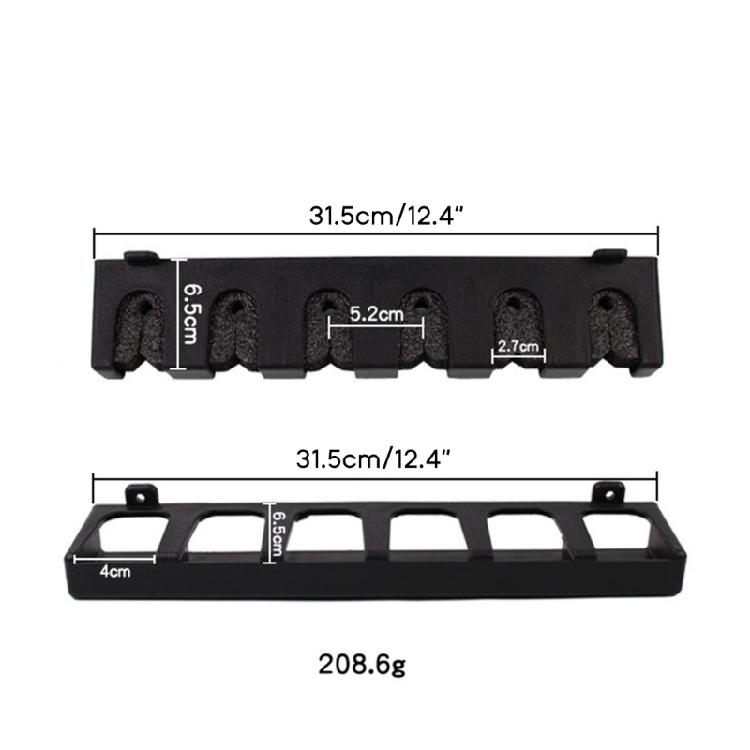 6 Rods Fishing Rod Holder Wall Mount Vertical/Horizontal Fishing Rod Holder Rack