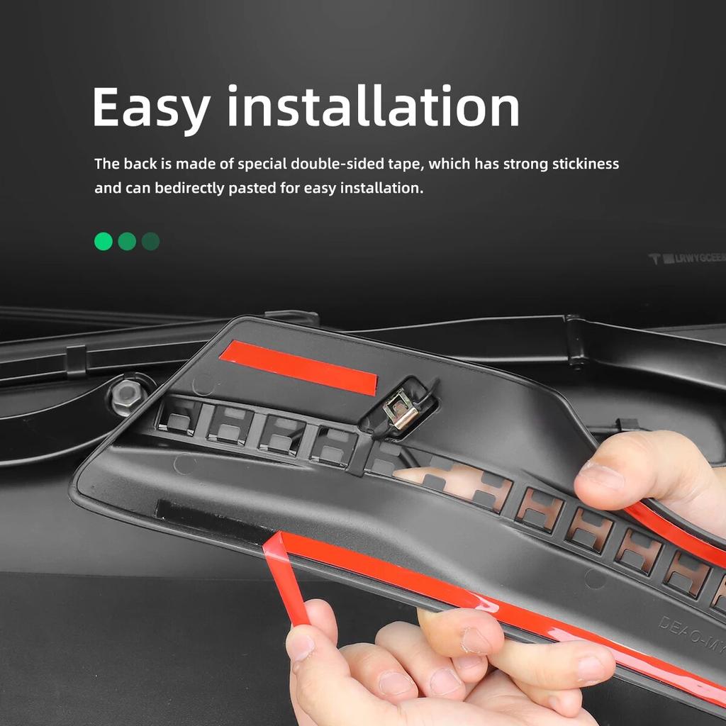 LUCKEASY For Tesla Model3 ModelY Front Hood Protective Cover Hood Waterproof Sealing Strip Modification Accessories