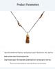 SWAH Vintage Nomadic Style Fruit Tassel Wood Bead Long Necklace with Ear Hook