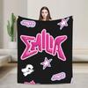 Singer Emilia Mernes MP3 Tour Super Warm Blanket  Aesthetic Living Room Flannel Bedspread Sofa Bed Cover