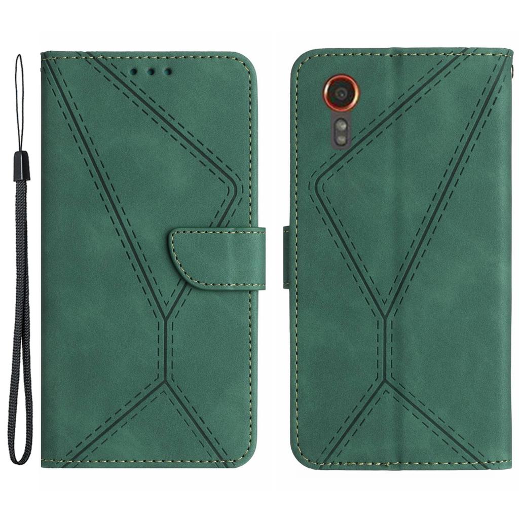 HT05 For Samsung Galaxy Xcover7 Flip Leather Case Phone Cover with Wallet