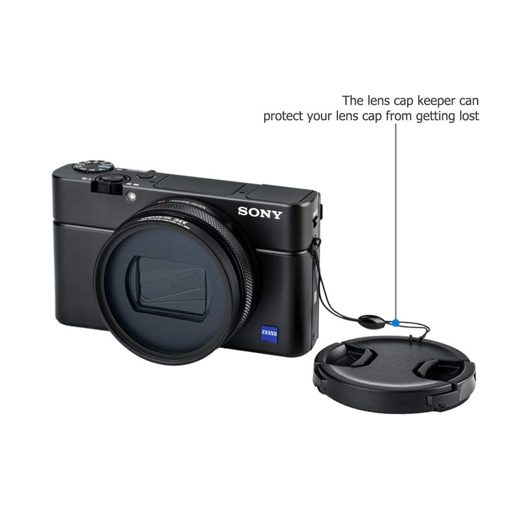 JJC Filter Adapter for Sony and Canon G5 X Mark Lens cap ZV-1 II, ZV-1, ZV1, RX100VII, RX100VI, II. included.