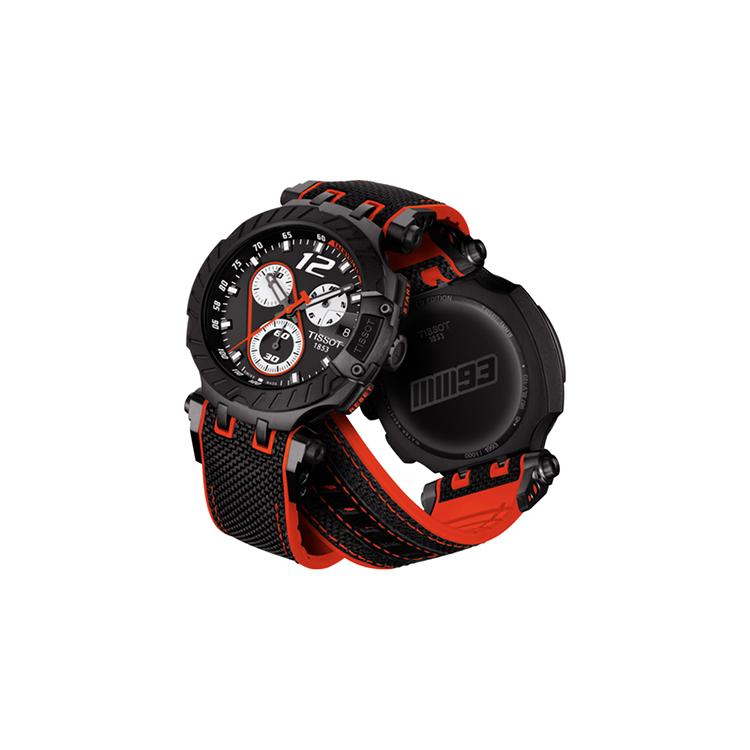 Tissot Коллекция Race Кварцевый механизм Водонепроницаемость 100 м Мужские часы Часы 47,6 мм Черный циферблат T115.417.37.057.01