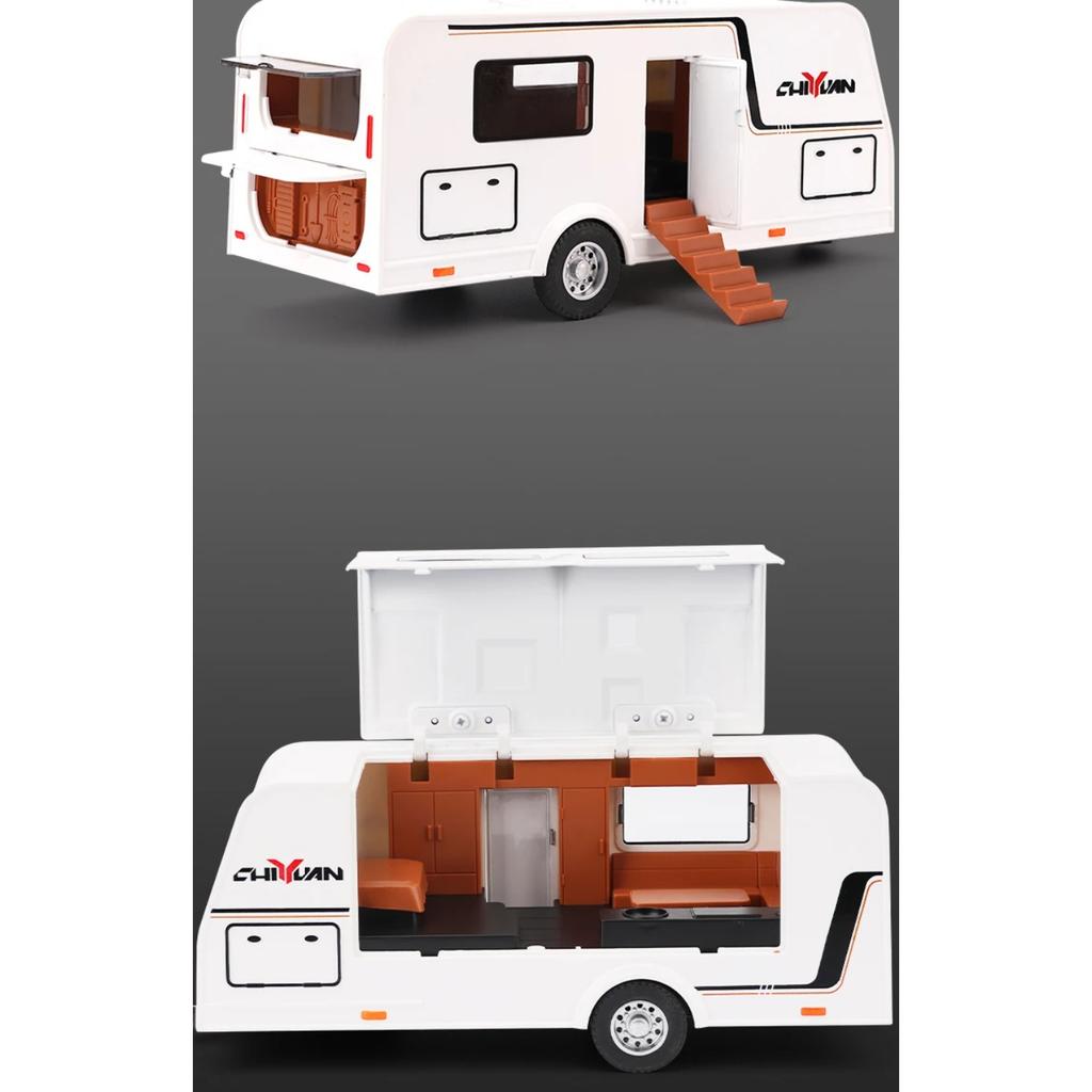 1/32 DODGE Mammoth 1000 TRX RV Car Off Road Vehicle Alloy Diecast Model Camping Car Children's Toy Car Home Decoration Ornaments